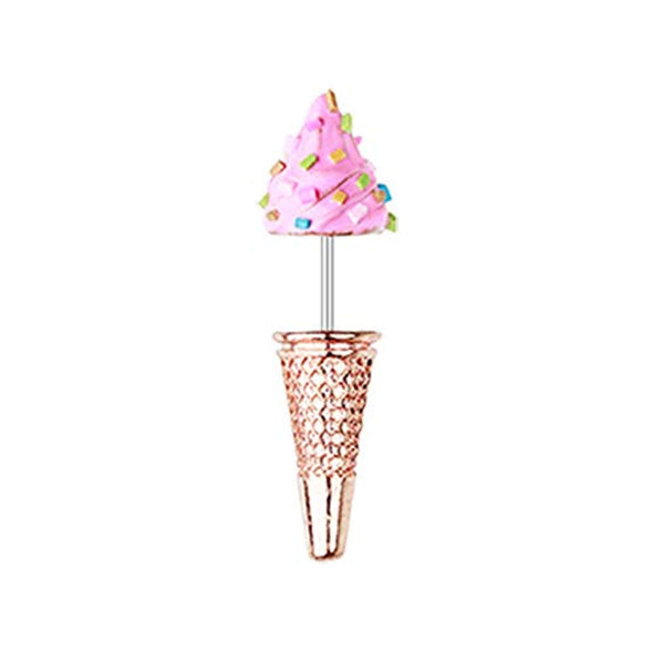 Sweet Treat Icecream WildKlass Fake Taper Earring-WildKlass Jewelry