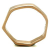 WildKlass Stainless Steel Ring IP Rose Gold Women Top Grade Crystal Clear-WildKlass Jewelry