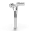 WildKlass Stainless Steel Ring High Polished Women Top Grade Crystal Clear-WildKlass Jewelry