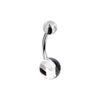Marble Pin Stripe Acrylic WildKlass Belly Button Ring-WildKlass Jewelry