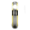 WildKlass Stainless Steel Ring Two-Tone IP Gold Men AAA Grade CZ Clear-WildKlass Jewelry
