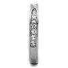 WildKlass Stainless Steel Ring High Polished (no Plating) Women Top Grade Crystal Clear-WildKlass Jewelry