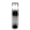 WildKlass Stainless Steel Ring High Polished Men AAA Grade CZ Clear-WildKlass Jewelry
