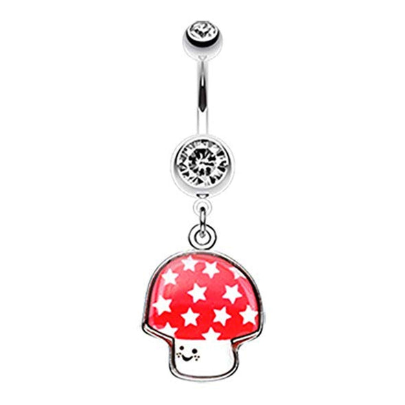 Adorable Mushroom WildKlass Belly Button Ring-WildKlass Jewelry