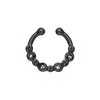 Colorline Aurea Sparkle WildKlass Fake Septum Clip-On Ring-WildKlass Jewelry