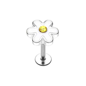 Adorable Daisy Steel WildKlass Labret-WildKlass Jewelry
