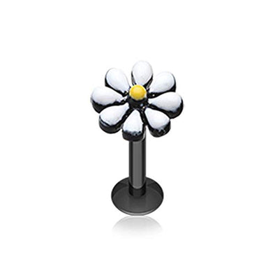 Spring Blossom Flower Top Steel WildKlass Labret-WildKlass Jewelry