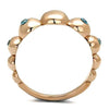 WildKlass Stainless Steel Ring IP Rose Gold Women AAA Grade CZ Sea Blue-WildKlass Jewelry