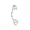Ultra Glitter Acrylic Balls WildKlass Flexible Eyebrow Curve-WildKlass Jewelry