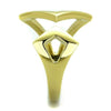 WildKlass Stainless Steel Ring IP Gold Women-WildKlass Jewelry