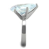 WildKlass Stainless Steel Ring High Polished (no Plating) Women AAA Grade CZ Clear-WildKlass Jewelry
