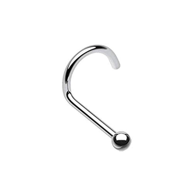 Steel Ball Basic WildKlass Nose Screw Ring-WildKlass Jewelry