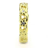 WildKlass Stainless Steel Ring IP Gold Women Top Grade Crystal Clear-WildKlass Jewelry