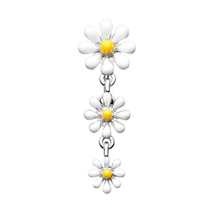 Reversible One Daisy at a Time WildKlass Belly Button Ring-WildKlass Jewelry