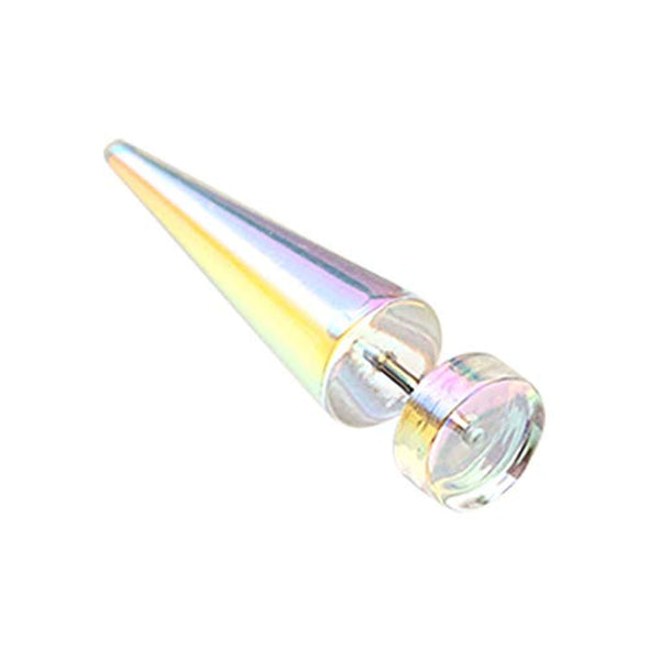 Iridescent Opal Coat Acrylic WildKlass Fake Taper-WildKlass Jewelry