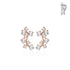 Pair of CZ Cluster Vine Prepacked WildKlass Ear Crawler/Ear Climber-WildKlass Jewelry