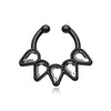 Colorline Quinary Spear WildKlass Fake Septum Clip-On Ring-WildKlass Jewelry