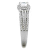 WildKlass 925 Sterling Silver Ring Rhodium Women AAA Grade CZ Clear-WildKlass Jewelry