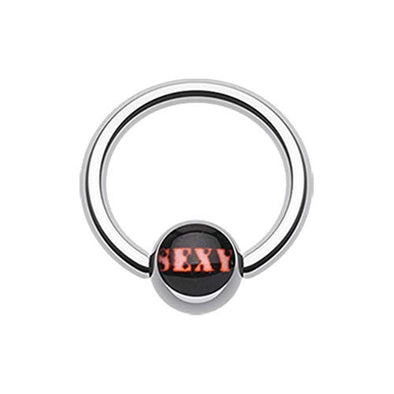 Sexy Pink Logo Ball Captive WildKlass Bead Ring-WildKlass Jewelry
