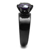 WildKlass Stainless Steel Ring IP Women AAA Grade CZ Amethyst-WildKlass Jewelry