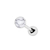 316L Stainless Steel WildKlass Cartilage Earring with Synthetic Stone-WildKlass Jewelry