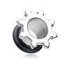 Star Rays Single Flared Ear Gauge Tunnel WildKlass Plug-WildKlass Jewelry
