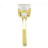 WildKlass Stainless Steel Ring IP Gold Women AAA Grade CZ Clear-WildKlass Jewelry