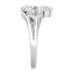 WildKlass Stainless Steel Ring High Polished Women AAA Grade CZ Clear-WildKlass Jewelry