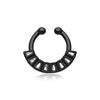 Colorline Sabre Arc WildKlass Fake Septum Clip-On Ring-WildKlass Jewelry