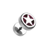Star Marble Inlay Steel Fake WildKlass Plug-WildKlass Jewelry