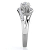 WildKlass Stainless Steel Ring High Polished (no Plating) Women AAA Grade CZ Clear-WildKlass Jewelry