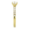 WildKlass Stainless Steel Ring IP Gold Women AAA Grade CZ Clear-WildKlass Jewelry