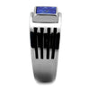WildKlass Stainless Steel Ring High Polished (no Plating) Men Precious Stone Montana-WildKlass Jewelry