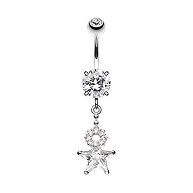Halo Star WildKlass Belly Button Ring-WildKlass Jewelry