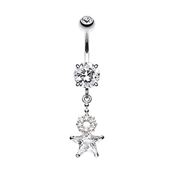 Halo Star WildKlass Belly Button Ring-WildKlass Jewelry