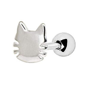 316L Stainless Steel Cat WildKlass Cartilage Earring-WildKlass Jewelry