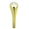 WildKlass Stainless Steel Ring Two-Tone IP Gold Women-WildKlass Jewelry