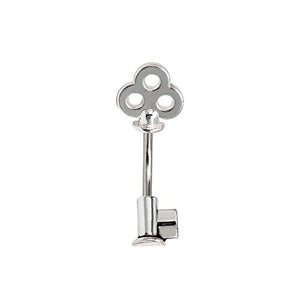 In and Out Skeleton Key Navel (14g 7/16's)-WildKlass Jewelry