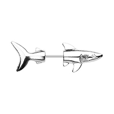Shark Attack WildKlass Fake Taper Earring-WildKlass Jewelry