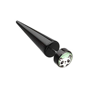 Bamboo Panda Acrylic WildKlass Fake Taper-WildKlass Jewelry
