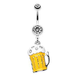 Frosty Beer WildKlass Belly Button Ring-WildKlass Jewelry
