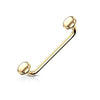 Flat Disc Ends 90 Degree Bent Staple WildKlass Barbells for Surface and Snake Eye Tongue Piercings-WildKlass Jewelry
