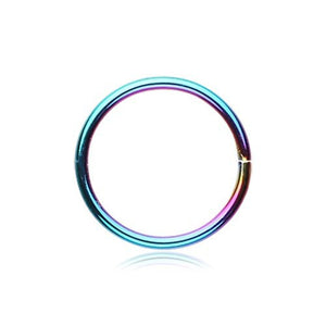 Bendable Steel 20G 18G Nose Hoop (Many Colors Available!)-WildKlass Jewelry