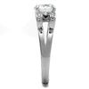 WildKlass 925 Sterling Silver Ring Rhodium Women AAA Grade CZ Clear-WildKlass Jewelry