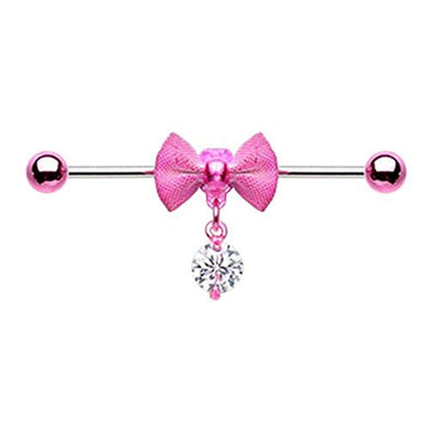 Colorline Adorable Mesh WildKlass Bow-Tie Industrial Barbell-WildKlass Jewelry