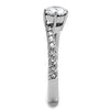 WildKlass Stainless Steel Ring High Polished Women AAA Grade CZ Clear-WildKlass Jewelry