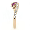 WildKlass Stainless Steel Ring IP Rose Gold Women Top Grade Crystal Multi Color-WildKlass Jewelry