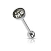 Good and Bad Words Barbell 316L Surgical Steel WildKlass Tongue Rings-WildKlass Jewelry