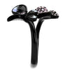 WildKlass Stainless Steel Ring IP Women Top Grade Crystal Light Amethyst-WildKlass Jewelry
