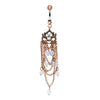 Vintage Chandelier WildKlass Navel Ring Opal Beads (Sold by Piece)-WildKlass Jewelry